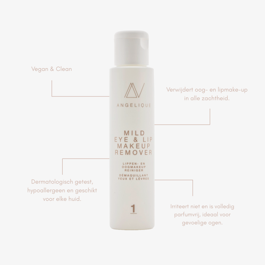 Mild Eye & Lip Makeup remover - Stap 1